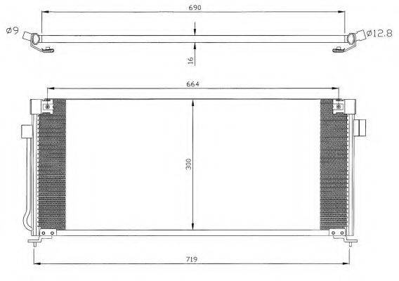 NRF 35324 Конденсатор, кондиціонер