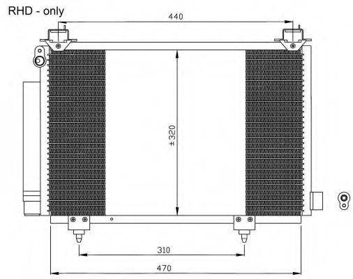 NRF 35553 Конденсатор, кондиціонер