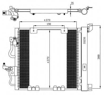 NRF 35598 Конденсатор, кондиціонер