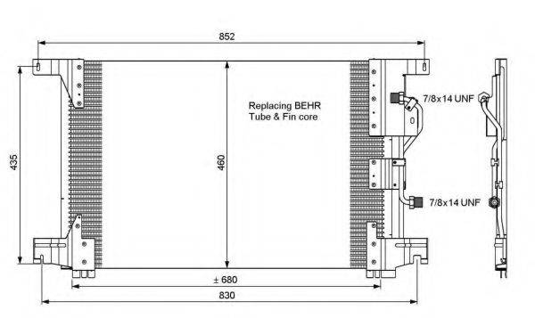 NRF 35772 Конденсатор, кондиціонер