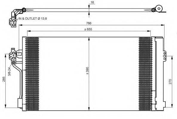 NRF 35776 Конденсатор, кондиціонер