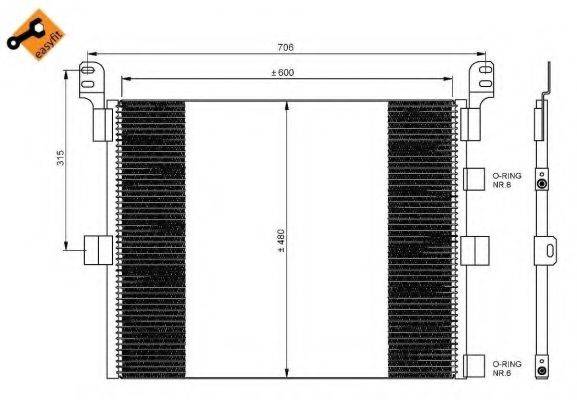 NRF 35788 Конденсатор, кондиціонер