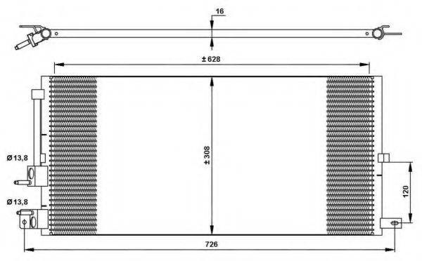 NRF 35885 Конденсатор, кондиціонер