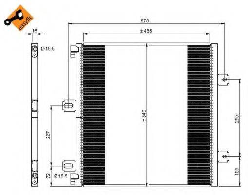 NRF 35901 Конденсатор, кондиціонер