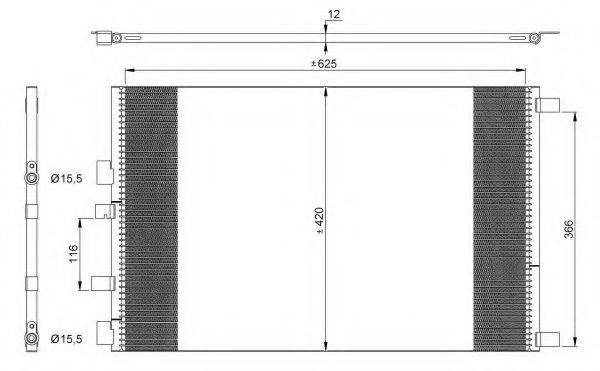 NRF 35913 Конденсатор, кондиціонер