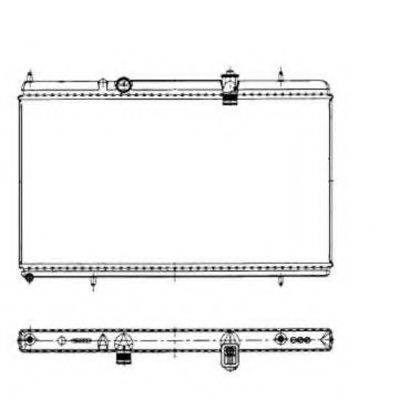 NRF 50445 Радіатор, охолодження двигуна