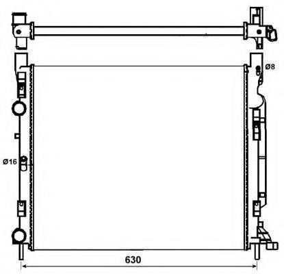 NRF 53002 Радіатор, охолодження двигуна