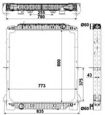 NRF 549567 Радіатор, охолодження двигуна