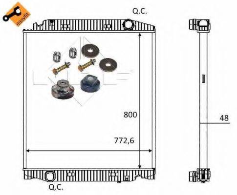 NRF 559567 Радіатор, охолодження двигуна