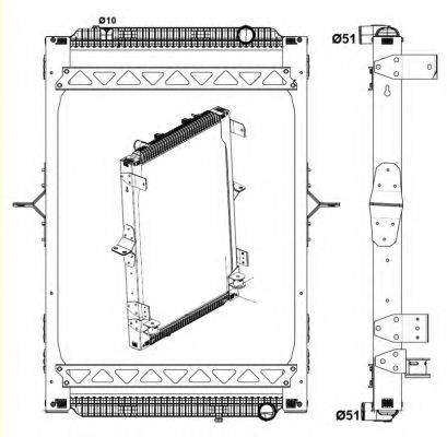 NRF 58404 Радіатор, охолодження двигуна