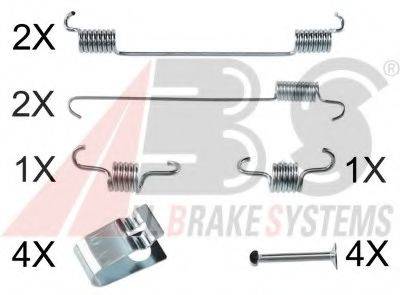 A.B.S. 0007Q Комплектуючі, гальмівна колодка