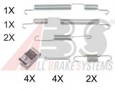 A.B.S. 0885Q Комплектуючі, гальмівна колодка