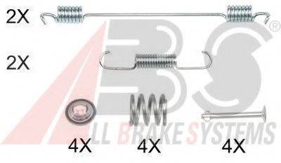 A.B.S. 0889Q Комплектуючі, гальмівна колодка