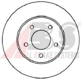 A.B.S. 16360 гальмівний диск