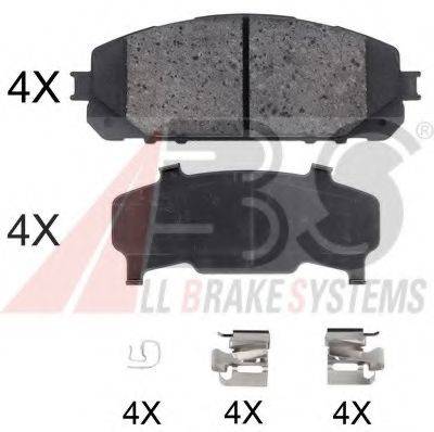 A.B.S. 35047 Комплект гальмівних колодок, дискове гальмо