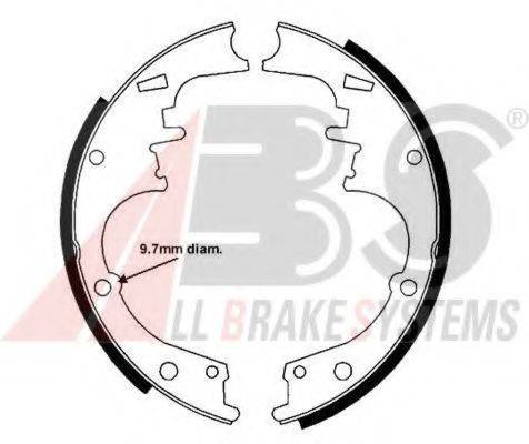 A.B.S. 40245 Комплект гальмівних колодок
