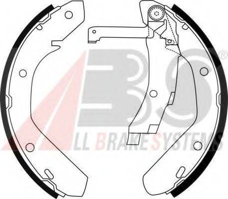 A.B.S. 8763 Комплект гальмівних колодок