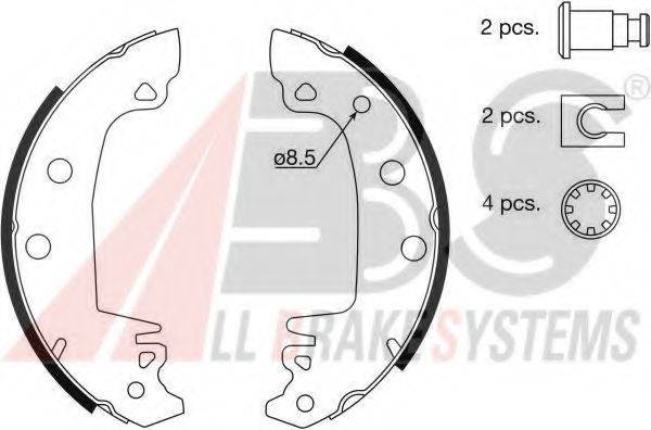 A.B.S. 8878 Комплект гальмівних колодок