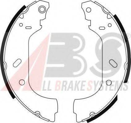 A.B.S. 8943 Комплект гальмівних колодок