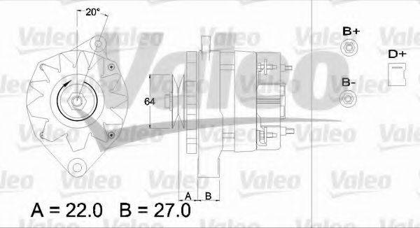 VALEO 433376 Генератор