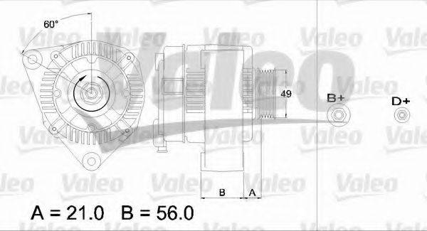 VALEO 436619 Генератор