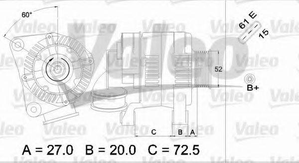 VALEO 437117 Генератор