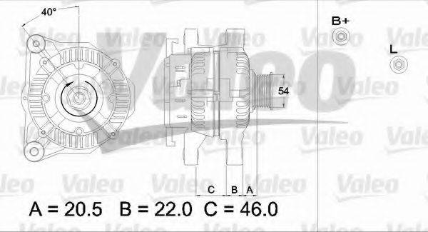 VALEO 437328 Генератор