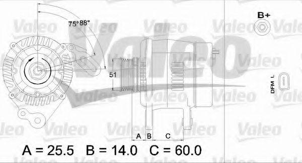 VALEO 437403 Генератор