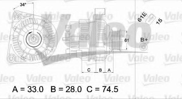 VALEO 437410 Генератор