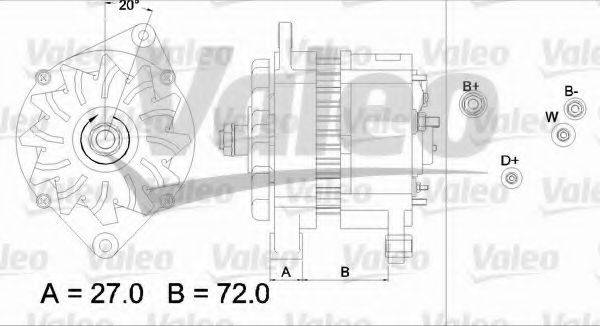 VALEO 437447 Генератор