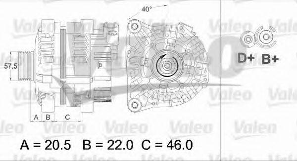 VALEO 437465 Генератор