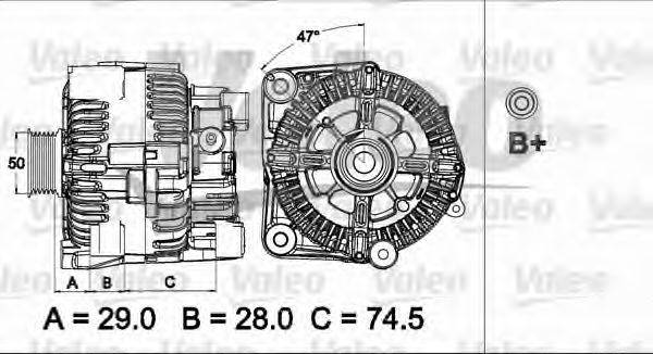 VALEO 437498 Генератор