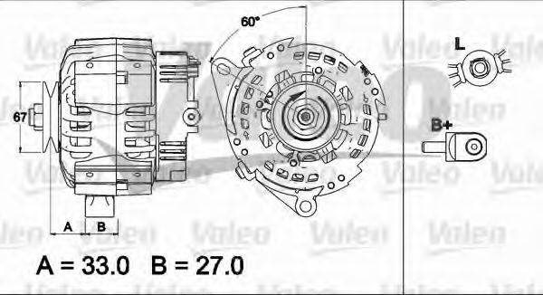 VALEO 437505 Генератор