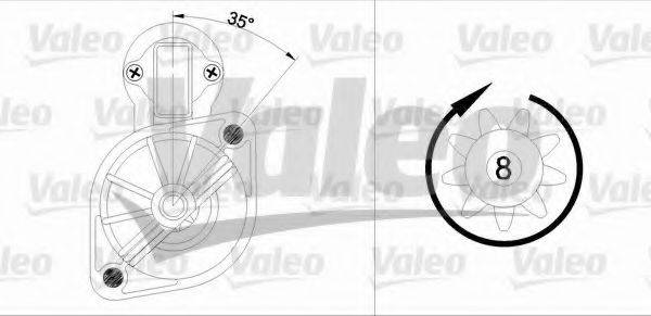 VALEO 455562 Стартер