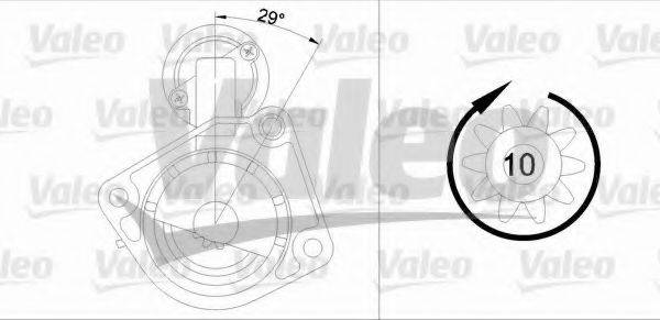 VALEO 458117 Стартер