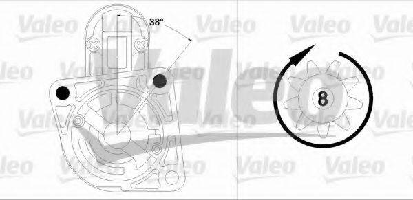 VALEO 458187 Стартер