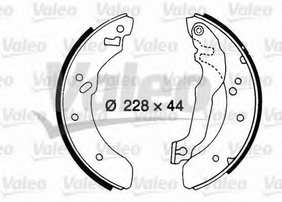 VALEO 562070 Комплект гальмівних колодок