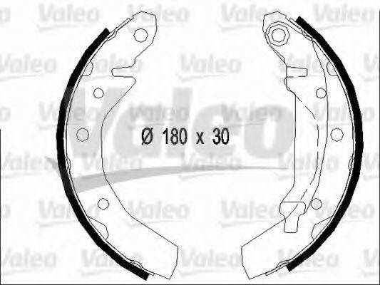 VALEO 562651 Комплект гальмівних колодок