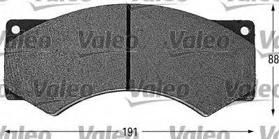 VALEO 541614 Комплект гальмівних колодок, дискове гальмо