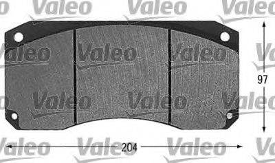 VALEO 541605 Комплект гальмівних колодок, дискове гальмо