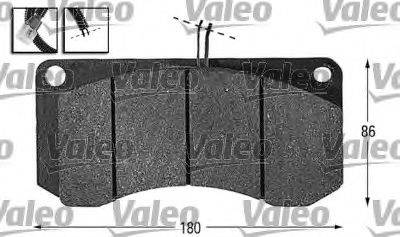 VALEO 541647 Комплект гальмівних колодок, дискове гальмо