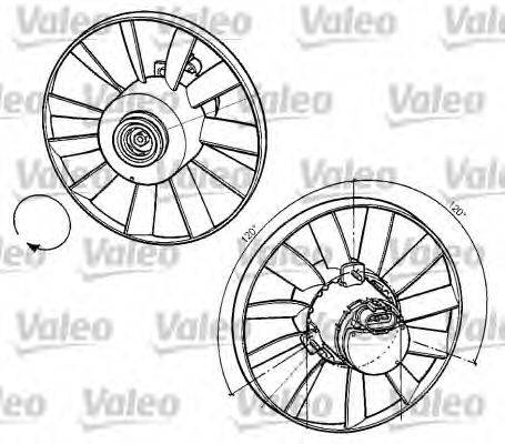 VALEO 696059 Вентилятор, охолодження двигуна