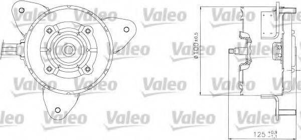 VALEO 698304 Електродвигун, вентилятор радіатора