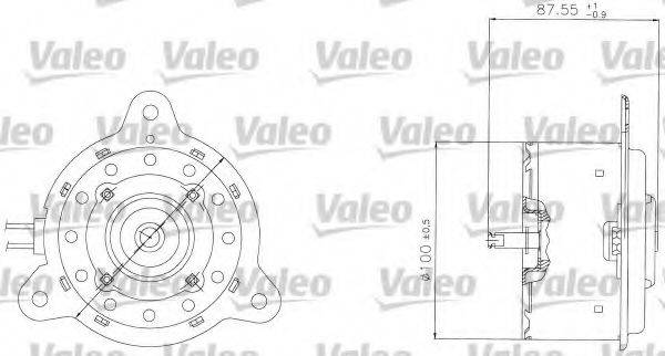 VALEO 698305 Електродвигун, вентилятор радіатора