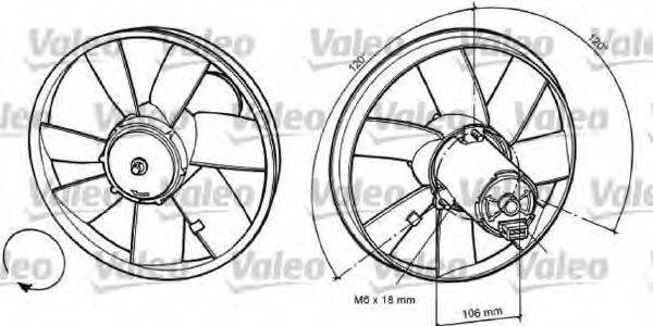 VALEO 698370 Вентилятор, охолодження двигуна