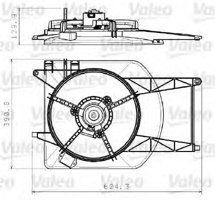 VALEO 698766 Електродвигун, вентилятор радіатора