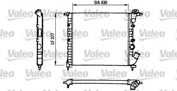 VALEO 730055 Радіатор, охолодження двигуна