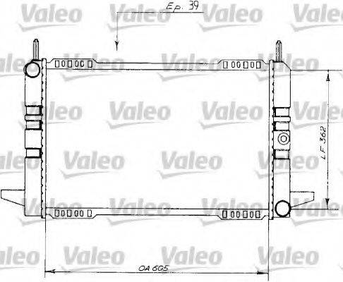 VALEO 730148 Радіатор, охолодження двигуна