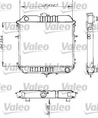 VALEO 730155 Радіатор, охолодження двигуна