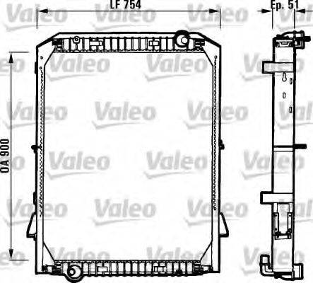 VALEO 730259 Радіатор, охолодження двигуна